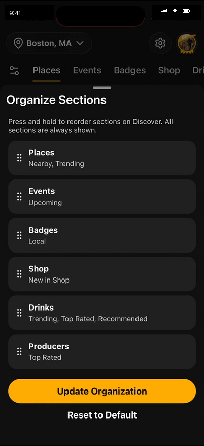 customize-your-discover-tab_organize.gif